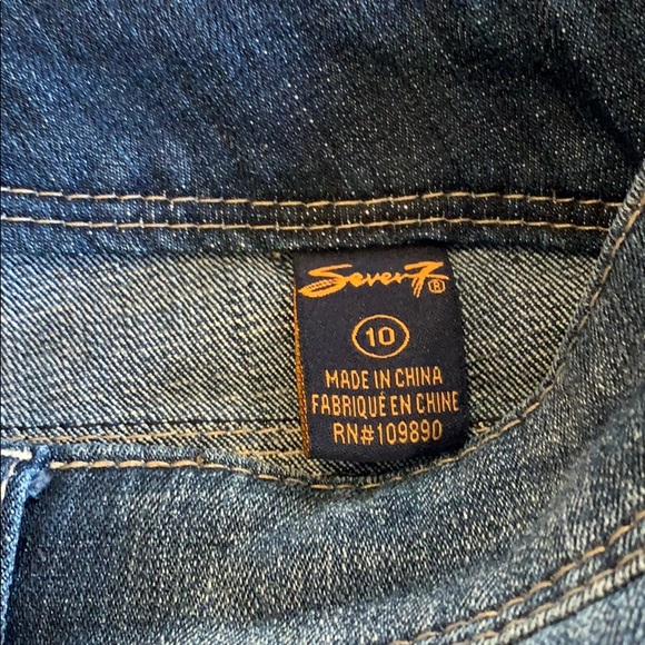 NWT Seven 7 Tyra Blue Cropped Jeans - Picture 5 of 8